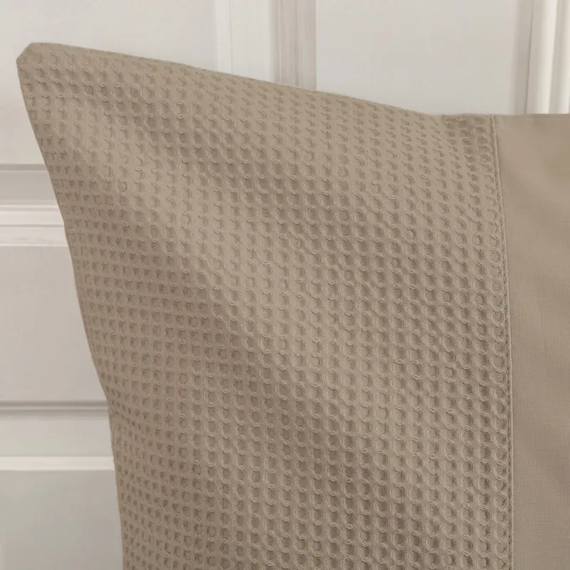 Town & Country Lugano Waffel Bettbezug Sand 140 x 220 cm