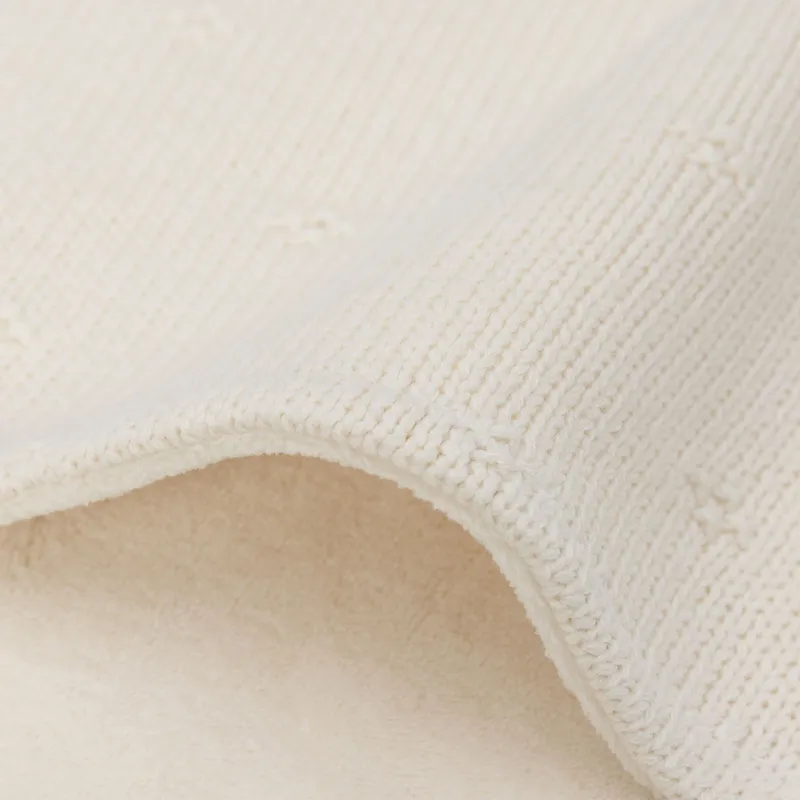 Jollein Cosy Knit - Bettdecke - 100 x 150 cm - Velvet - Ivory