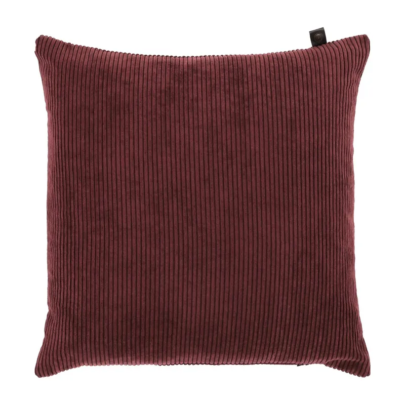 Overseas Ripp Kissen - 45 x 45 cm - Maroon