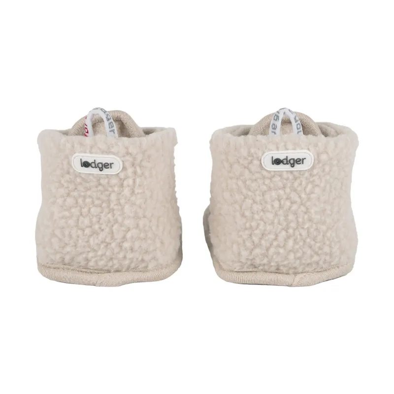 Lodger Hausschuhe - Teddy Fleece - Birch - 3-6 Monate