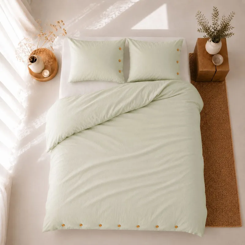 Town & Country Savannah Bettbezug – 200 x 220 cm – Grün