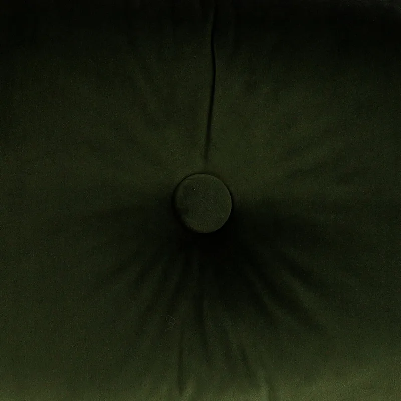 Overseas Velours Button Kissen - Olive