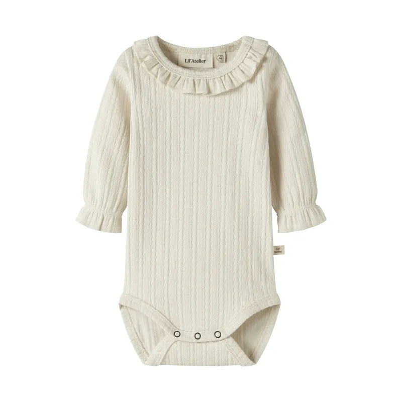 Lil'Atelier Babybody - Größe 62 - Turtledove