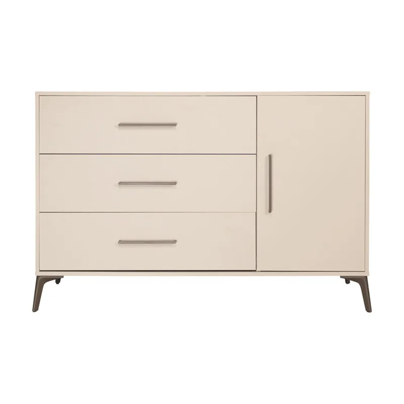 Bopita Nomy Babyzimmer - Dune | Bett 70 x 140 cm + Kommode XL