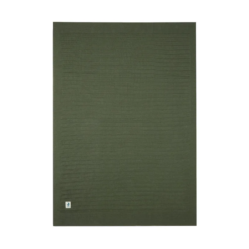 Jollein Pure Knit Bettdecke Leaf Green 100 x 150 cm
