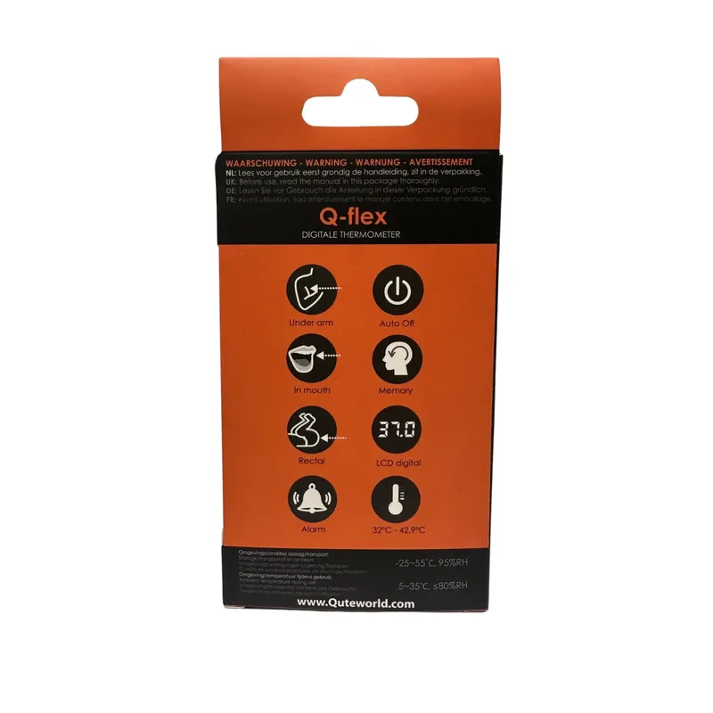 Qute Q-Flex Digitalthermometer DUO-Pack - Flexible Spitze