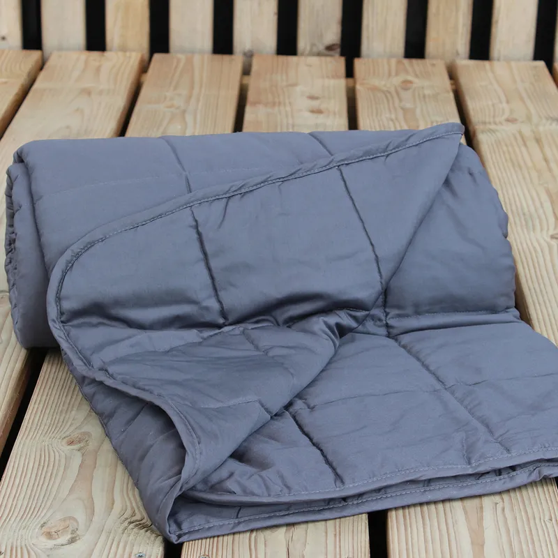 Polydaun Gewichtsdecke – Anthrazit – 140 × 200 cm