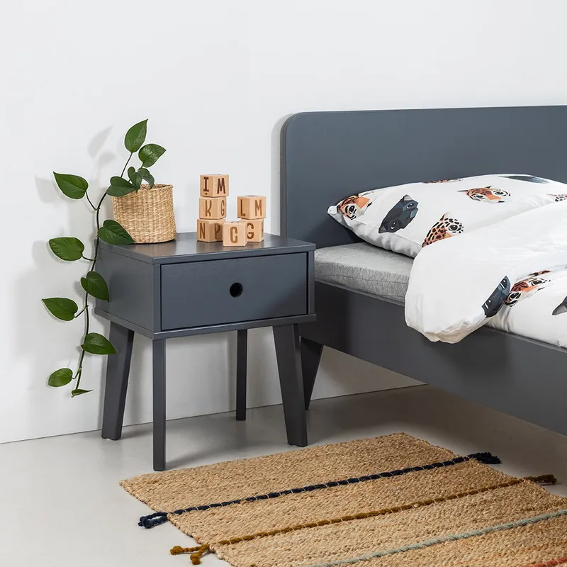 BLN Kids Sacha Nachttisch Grau