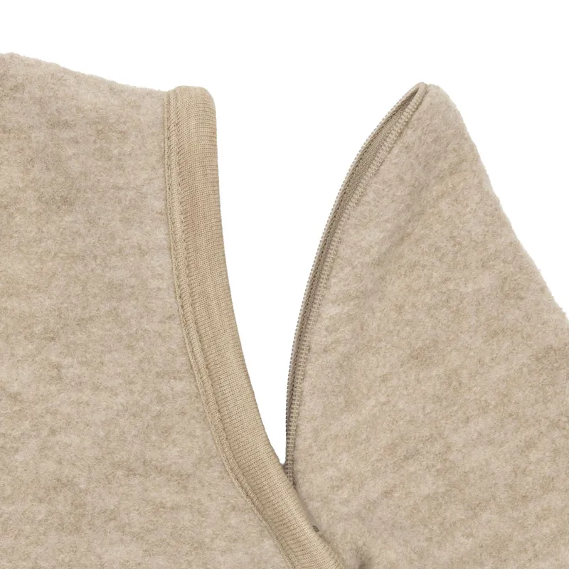 Jollein Merinowoll-Filzschlafsack mit abnehmbaren Ärmeln – 70 cm – Natur