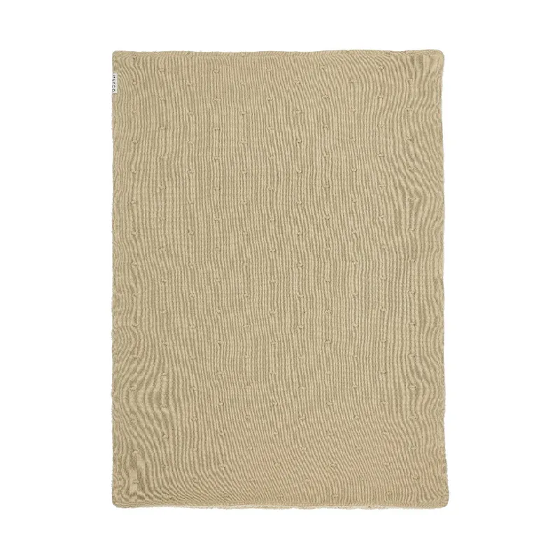 Meyco Mini Knots Fleece Babydecke 75 x 100 cm Sand