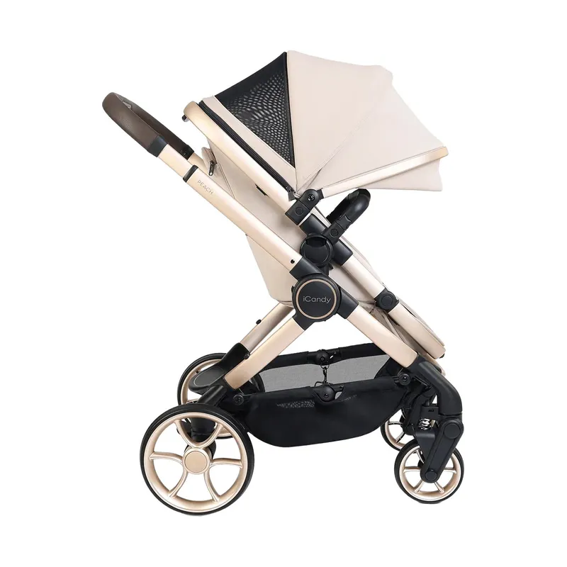 ICandy Peach 8 Kinderwagen 3-in-1 - Complete Travel Bundel - Biscotti / Sandstone