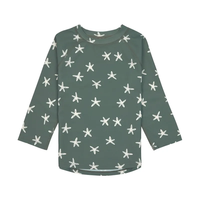 Lässig UV-Shirt Langarm - Starfish Deep Olive - Größe 74/80