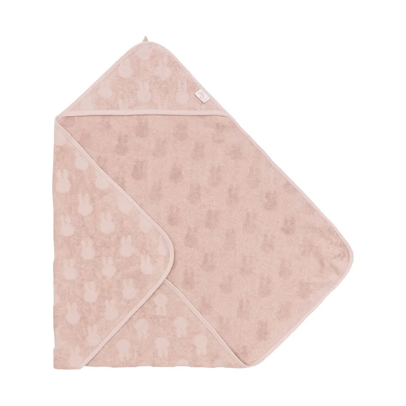 Jollein Jacquard Badecape Miffy - Frottee - 75x75 cm - Wild Rose