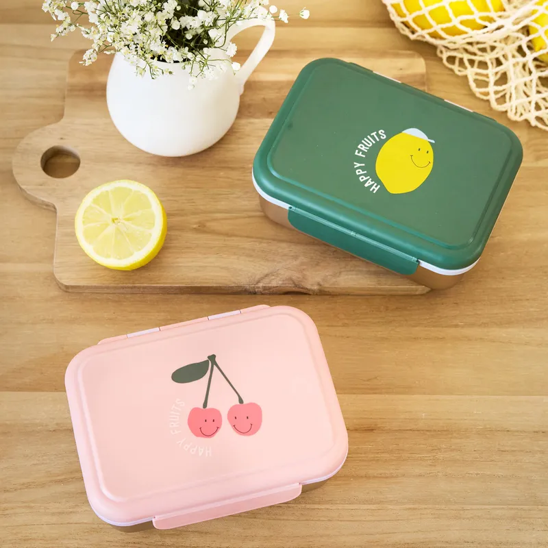 Lässig Happy Fruits Edelstahl-Lunchbox