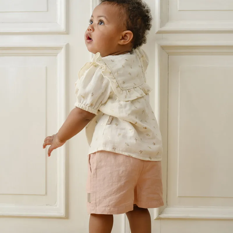 Cam Cam Copenhagen Cleo Bluse - Größe 74 - Gold Flower