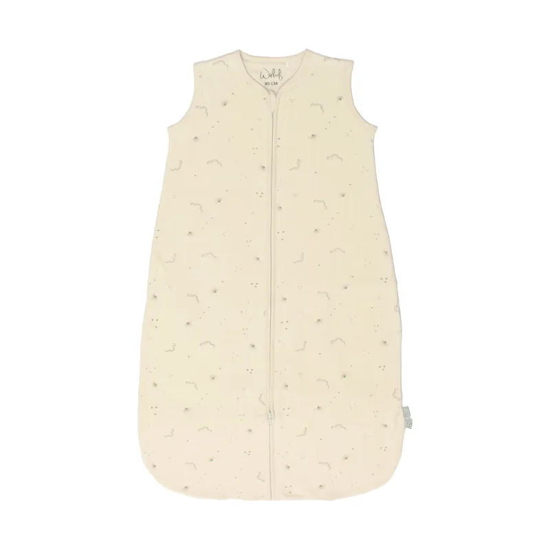 Witlof For Kids Galaxy Dreams Sommerschlafsack – 90 cm – Jersey – Taupe