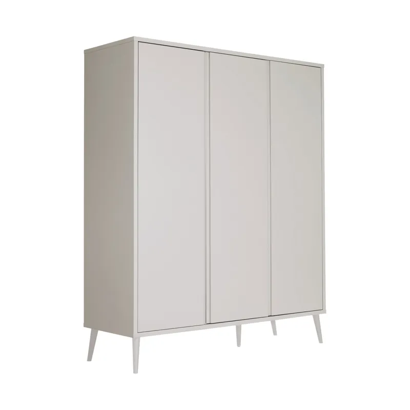 Europe Baby Sterre Kleiderschrank 3-Türig - Oatmeal / Oatmeal