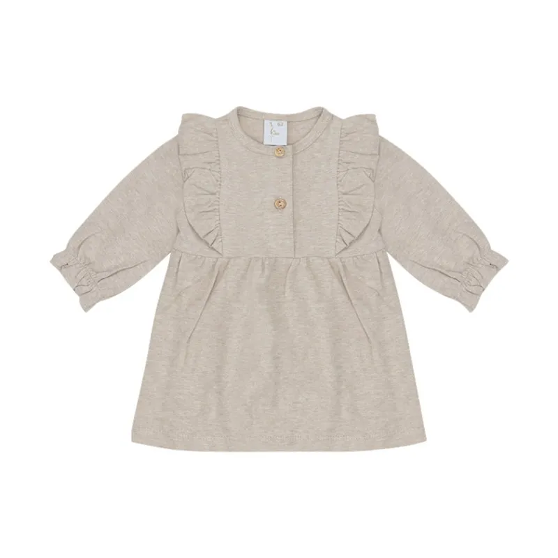Klein Baby Ruffle Kleid - Gr. 62 - Beige Melange