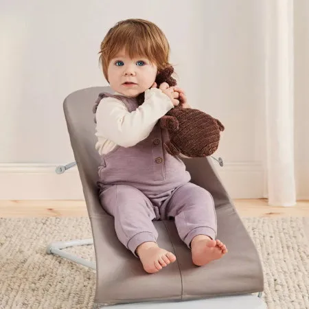 BabyBjörn Bliss Crown Cotton Babywippe - Sandgrau