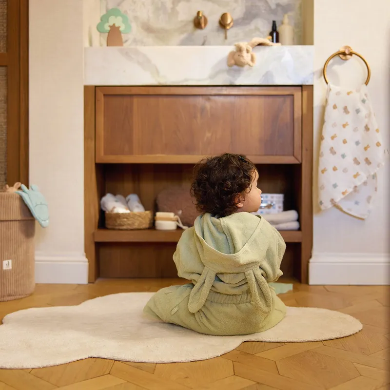 Jollein Bademantel - 3-4 Jahre - Soft Matcha