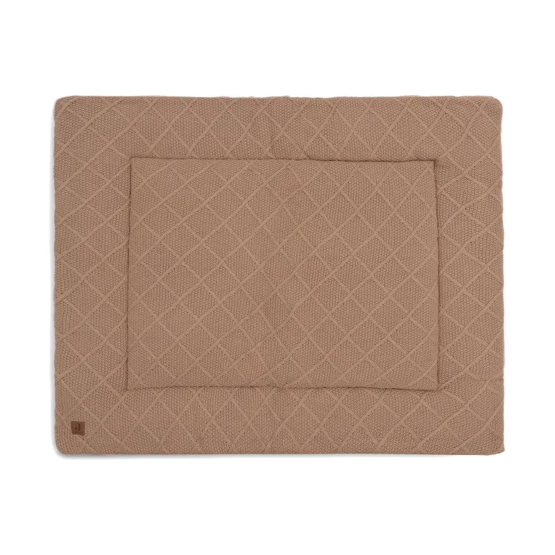 Jollein Check Knit Laufstallteppich - 75 x 95 cm - Biscuit