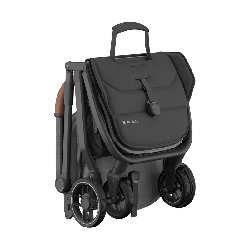 UPPAbaby Buggy - MINU V3 - Greyson Carbon Rahmen Mit Braun Leder