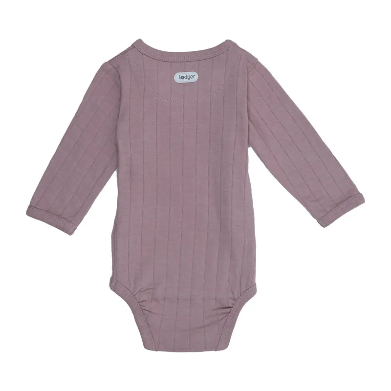 Lodger Solid Wickelbody Langarm - Gr. 68 - Rose