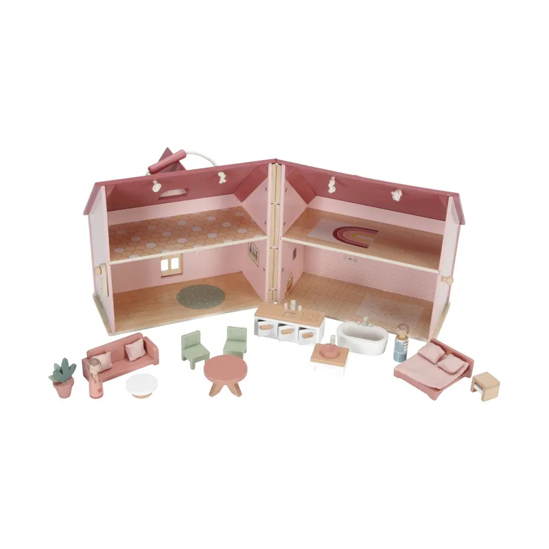 Little Dutch Puppenhaus aus Holz – Klein – Rosa