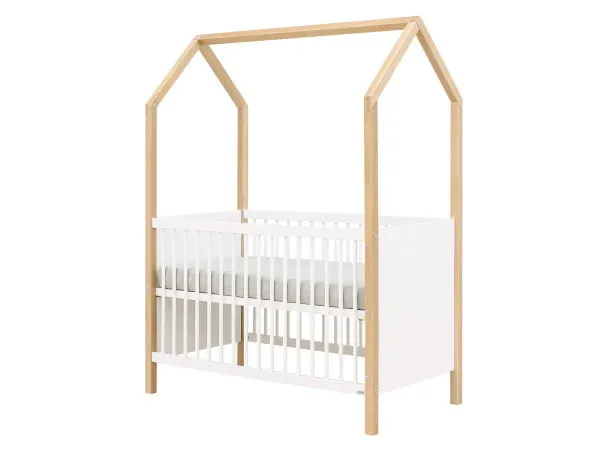 Bopita Babybett - Homy - Weiß/Natur