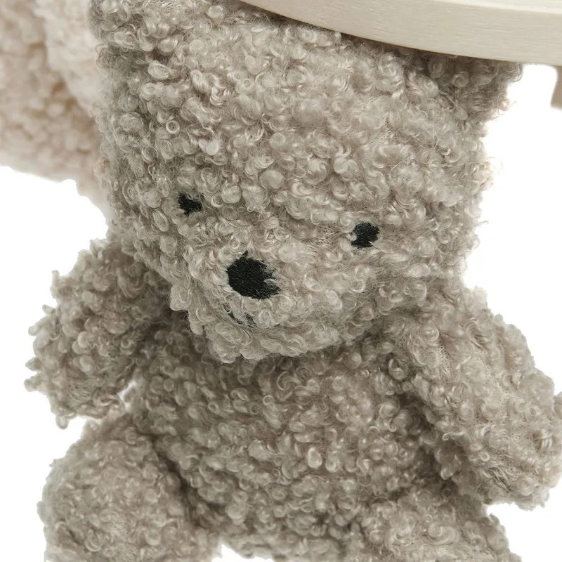 Jollein Teddy Bear Baby Mobile - Olive Green / Natural