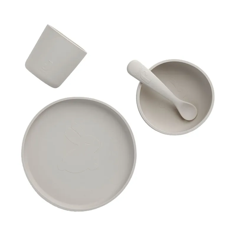 Jollein Silikon Dinnerset Nougat