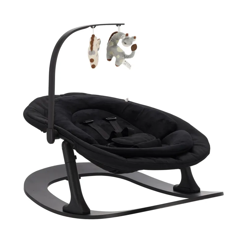Qute Q-Sittle Newborn Rocker - Full Black/Black