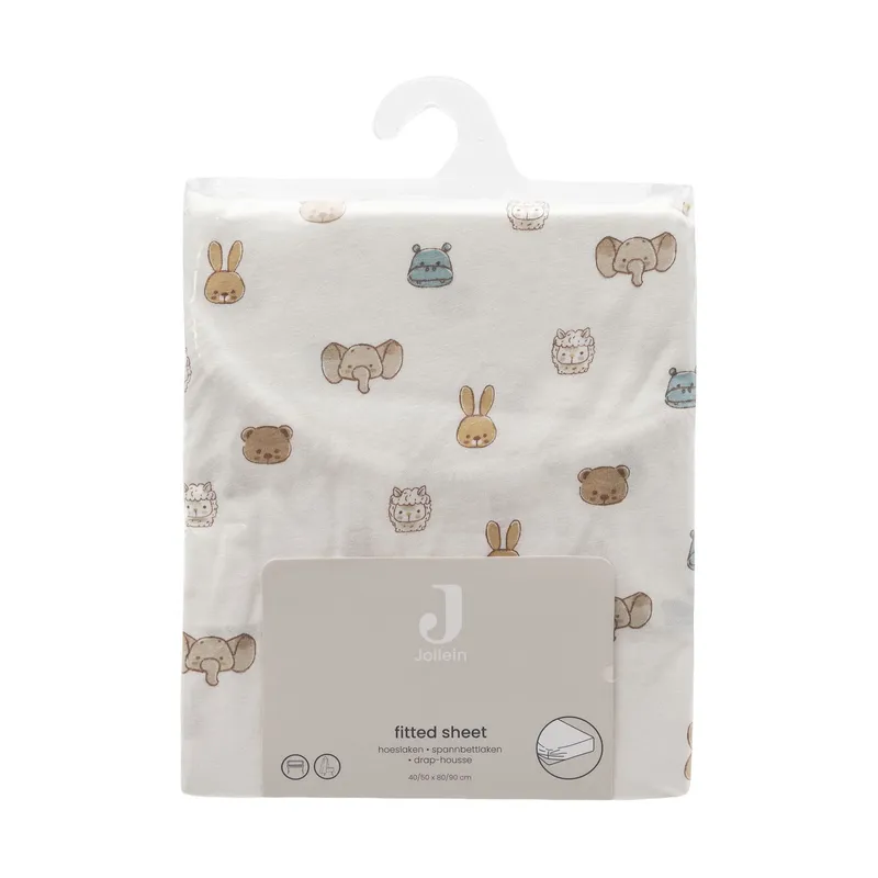 Jollein Spannbettlaken - 60x120 cm - Jersey - Jollies