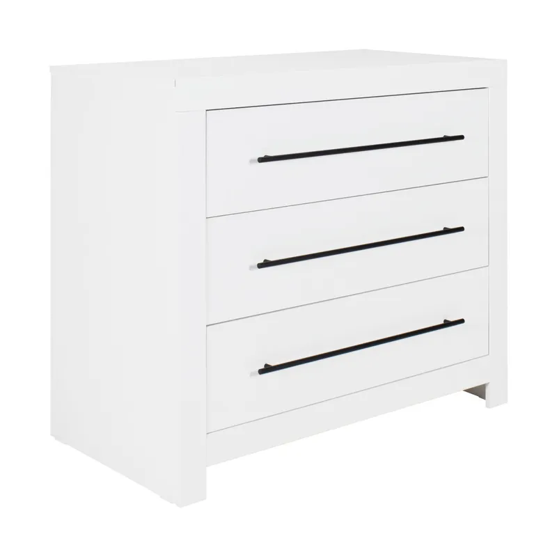 Europe Baby Vittoria III Babyzimmer Weiß | Bett 70 x 140 cm + Kommode + Schrank 3-Türig