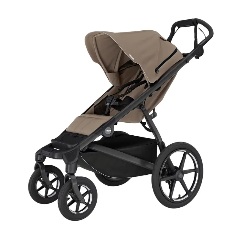 Thule Urban Glide 4-Wheel Kinderwagen - Tinted Taupe | Thule Maple Autositz | Autositzadapter