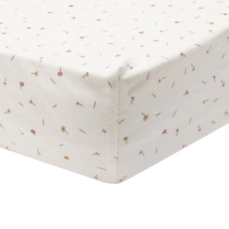 Jollein Spannbettlaken – Jersey – Pretty Picnic – 40/50 x 80/90 cm
