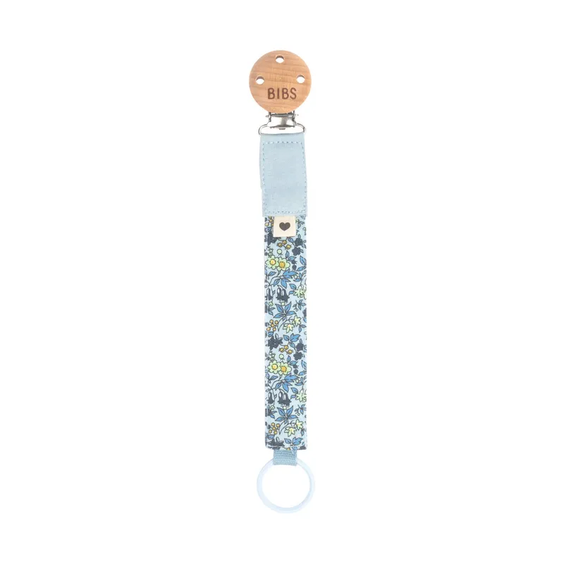 BiBs X Liberty Camomile Lawn Schnullerkette - Baby Blue
