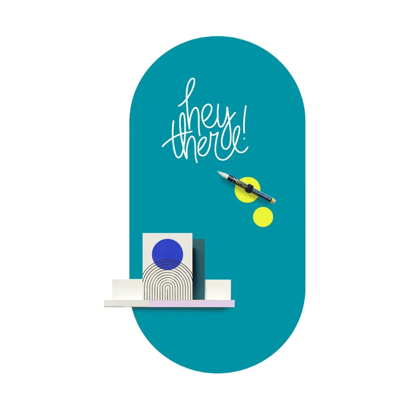 Magnetic Sticker Oval – 47x90 cm – Ocean Blue