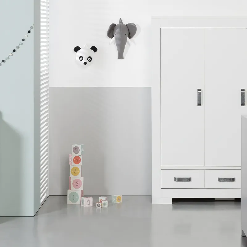 Kidsmill Brent Kleiderschrank 3-türig Weiß
