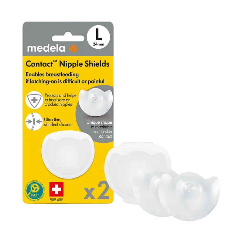 Medela Contact Brustwarzenschutz inkl. Aufbewahrungskiste Größe L