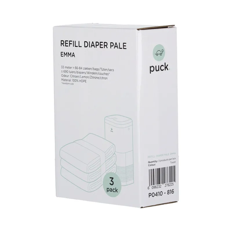 Puck Windeleimer Emma Nachfüllbeutel 3-Pack