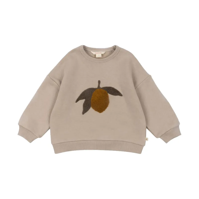 Konges Sløjd Lou Terry Sweater - 12 Monate - Oxford Tan