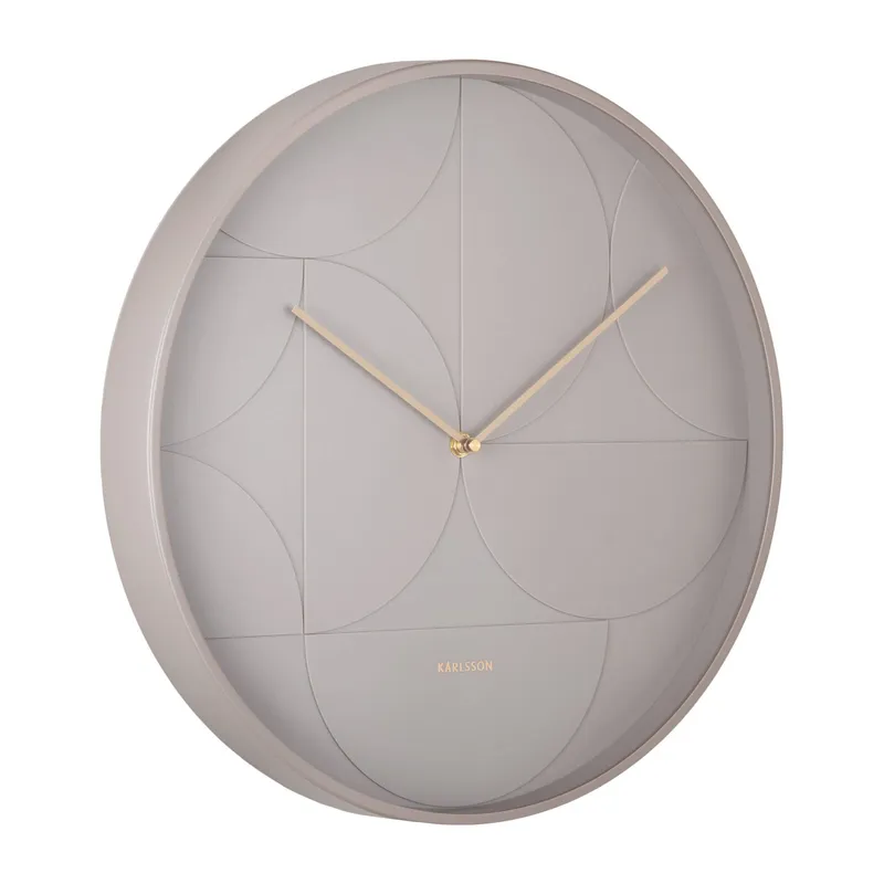 Karlsson Echelon Circular Wanduhr - Dunkelgrau