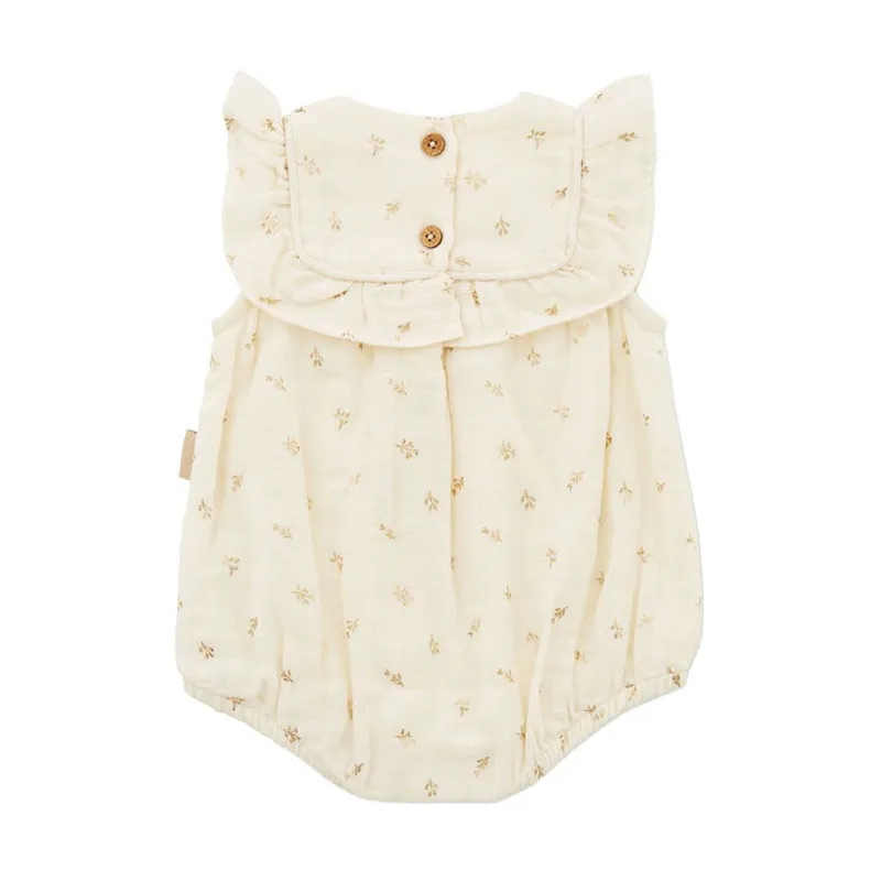 Cam Cam Copenhagen Babybody - Edith - Größe 62 cm - Gold Flower