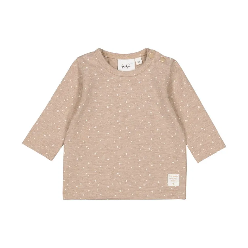 Feetje The Magic is in You Langarmshirt - Größe 50 - Taupe Melange