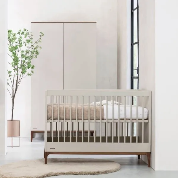Kidsmill Intense Babybett - 70 x 140 cm - Oatmeal/Walnuss