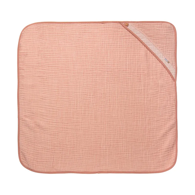 Bebe-Jou Pure Cotton Badecape Pink