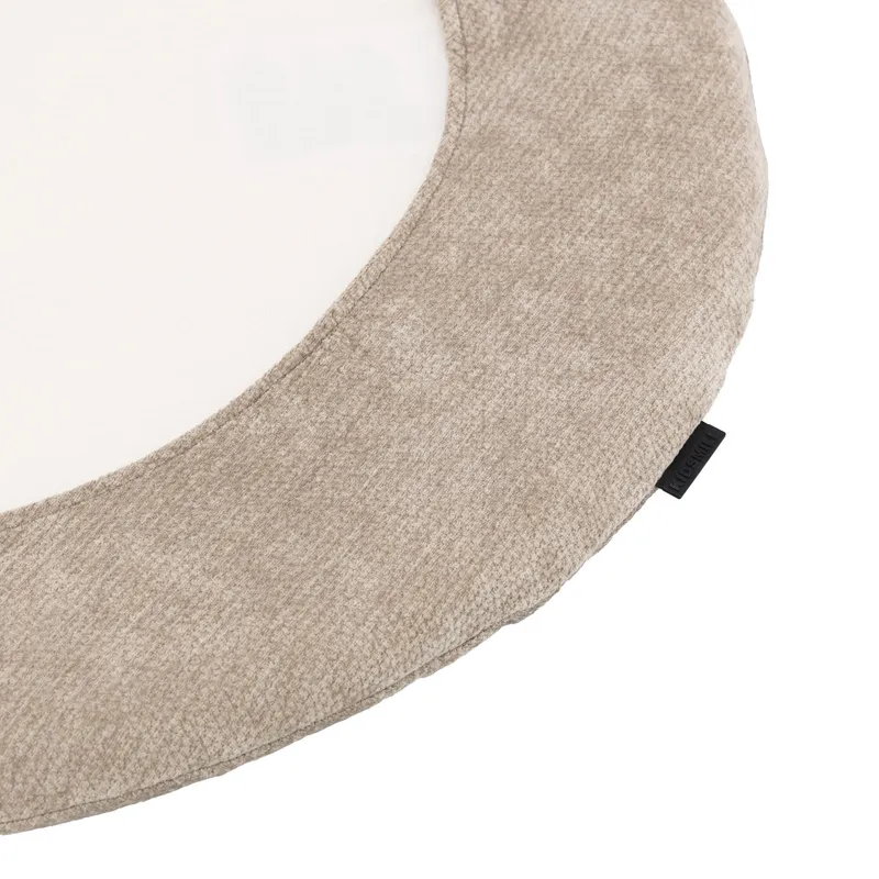 Kidsmill Laufstall Matratzenbezug Rund - Chenille - Ø 90 cm - Mocha