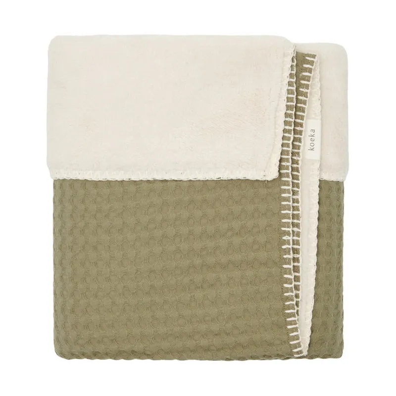 Koeka Wafel Oslo Bettdecke – Teddy – Moss