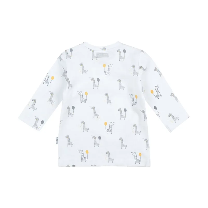 Feetje AOP Giraffe T-Shirt Langarm Weiß Gr. 50